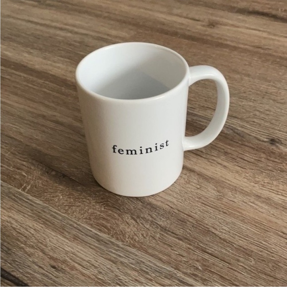 Handmade Intersectional Feminist White Ceramic Coffee / Tea Mug
